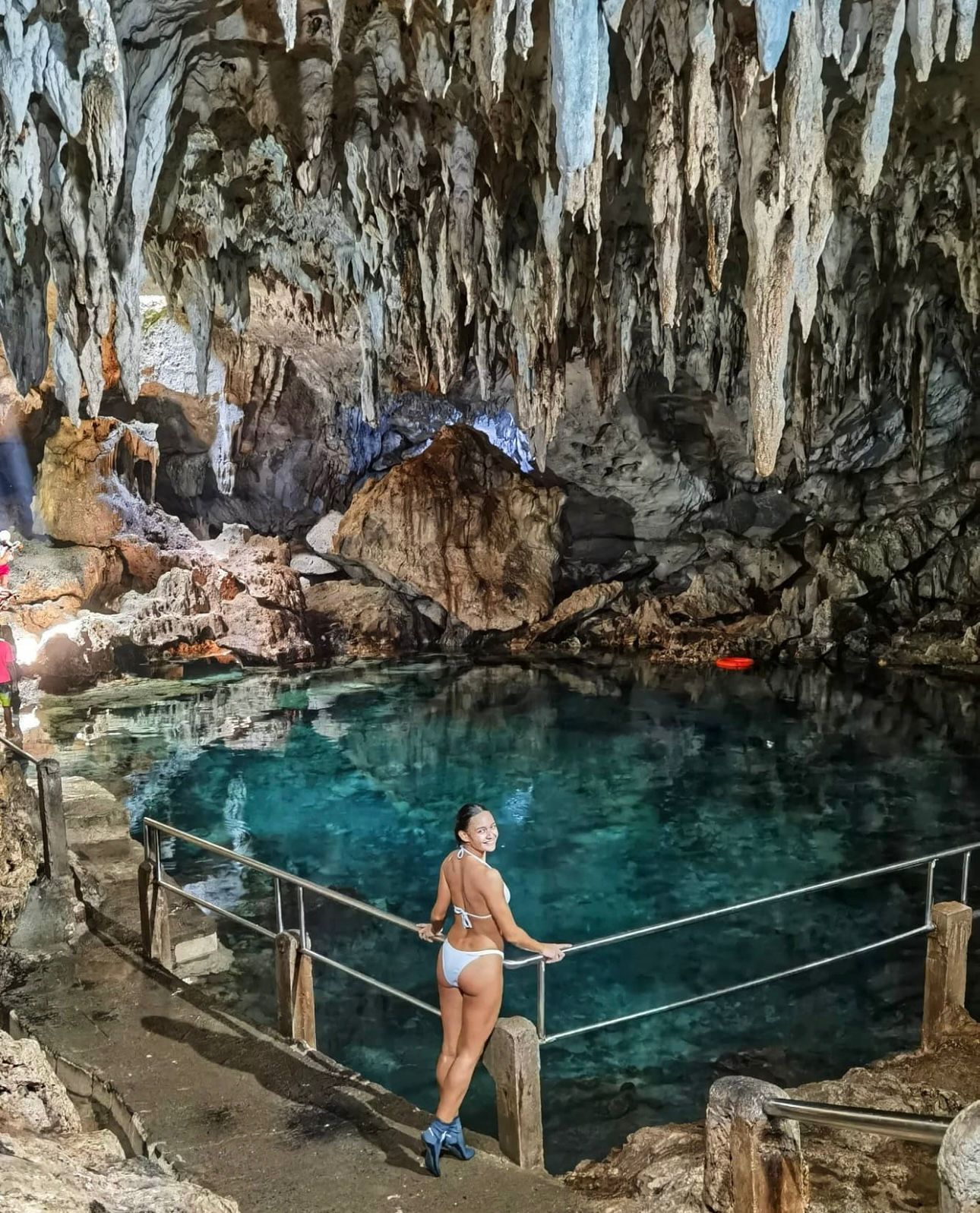 Underground cave pool