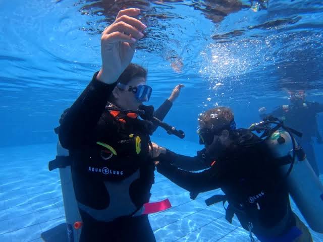 Guest scuba diving