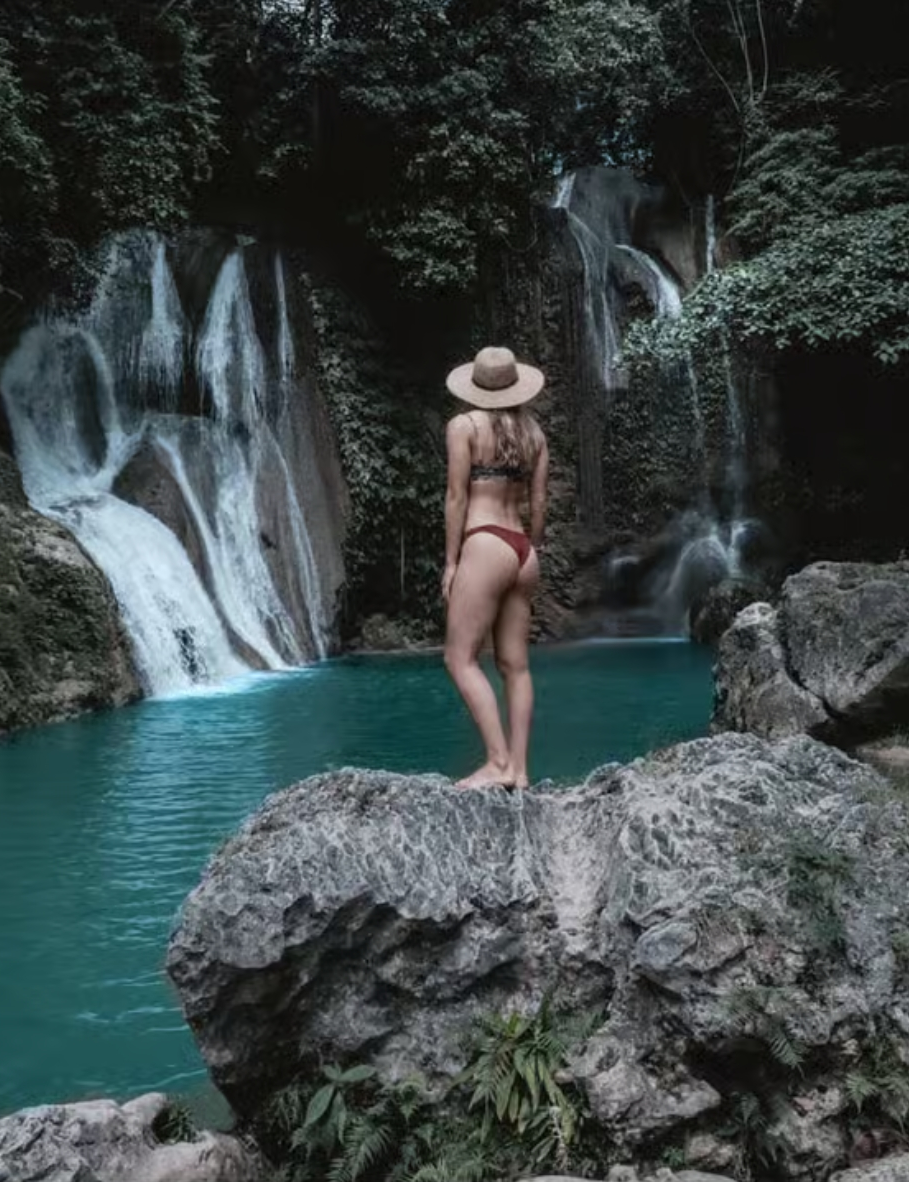 waterfall hoping bohol